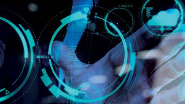 Internet of things - IOT via communication network service on mobile apps and smartphone and tablet technology for people in digital 4.0 lifestyle